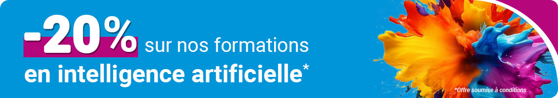 bénéficiez de -20% sur nos formations en intelligence artificielle
